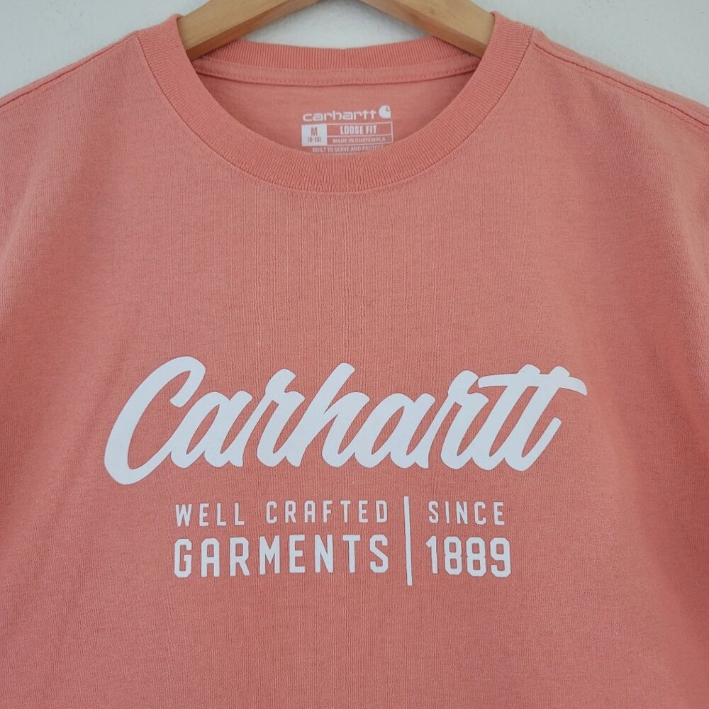 Carhartt Womens Sz M Loose Fit Heavyweight Short Sleeve Retro Graphic T-Shirt - Picture 2 of 11
